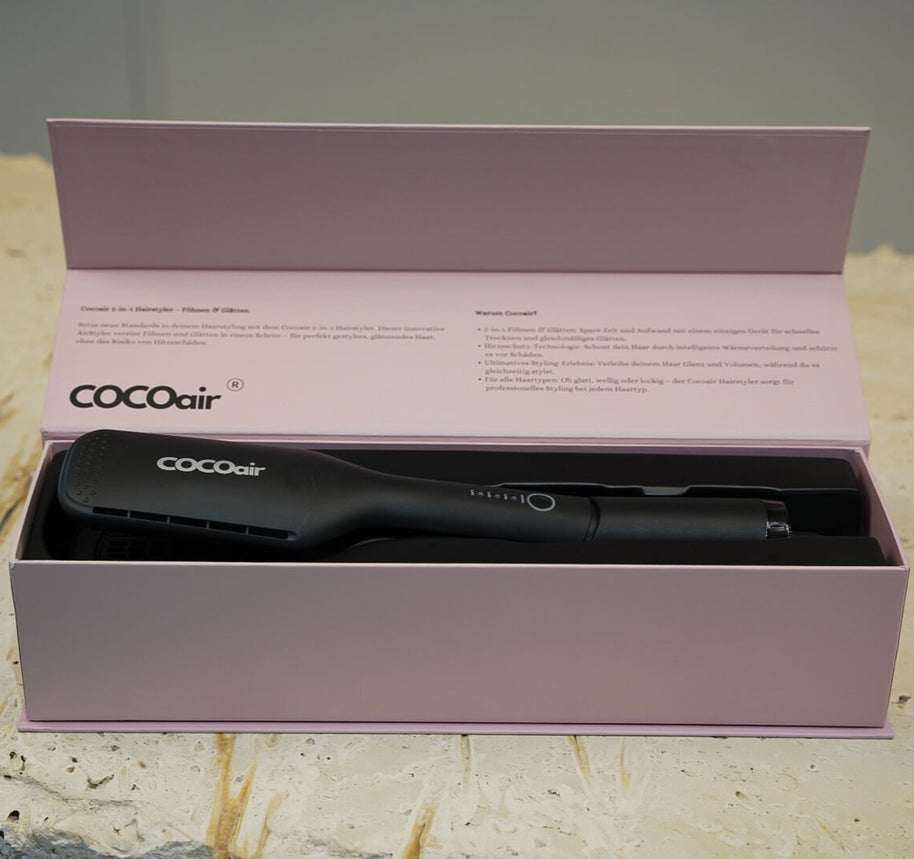 COCOair Hairstyler 2-in-1 | Föhnen, Glätten und Volumen für dein Haar