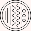 Icon mit wechselnden Frisuren repräsentiert vielseitigen Hairstyler für Glätten, Locken und Wellen in einem Gerät.